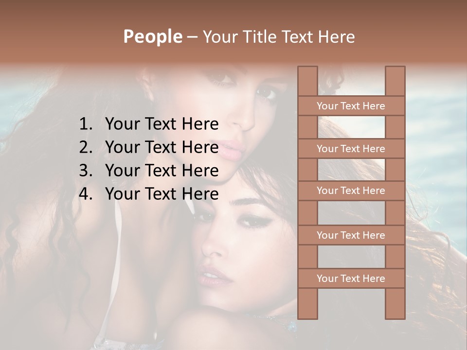 Beautiful Water Tanned PowerPoint Template