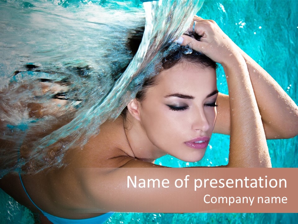 Serene Enjoy Moisturize PowerPoint Template