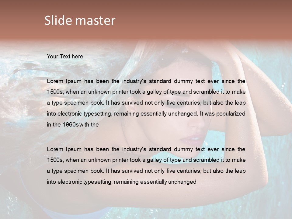 Serene Enjoy Moisturize PowerPoint Template