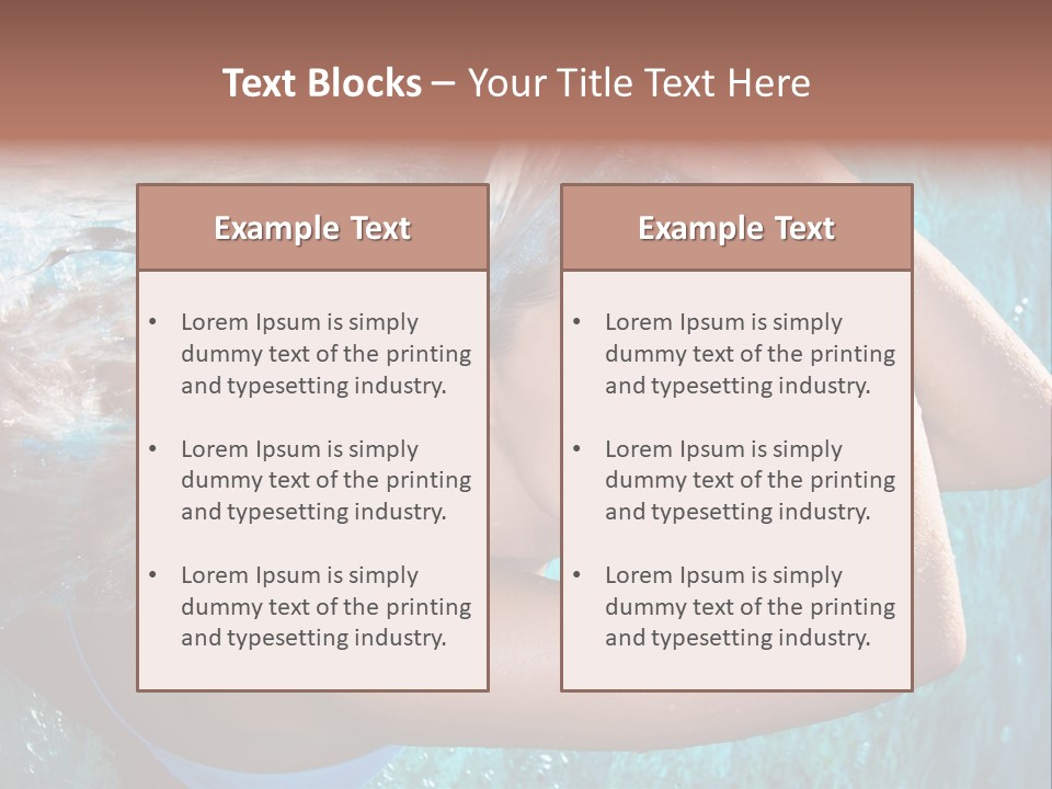 Serene Enjoy Moisturize PowerPoint Template
