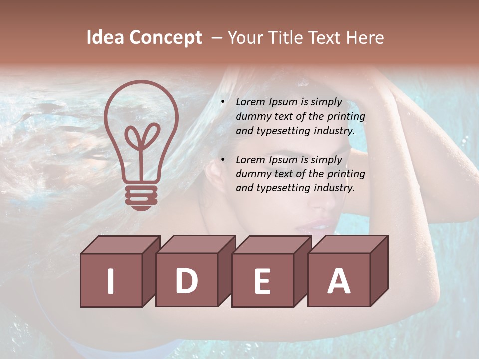 Serene Enjoy Moisturize PowerPoint Template