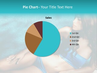 Sexy Lie Swimmingpool PowerPoint Template