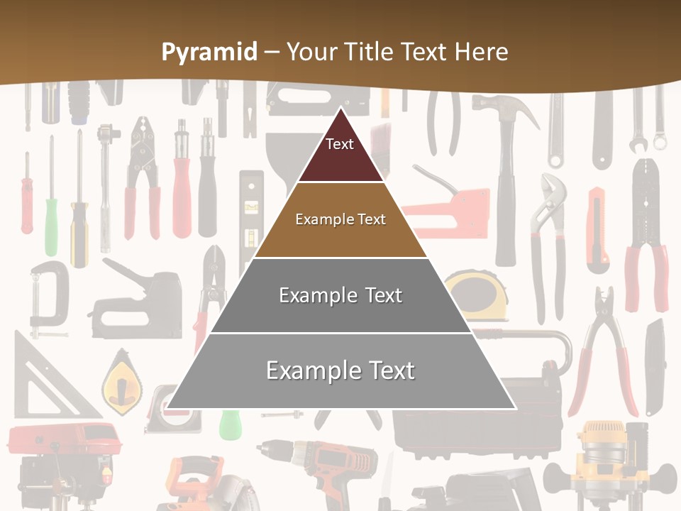 Spade Bit Collage Adjustable Wrench PowerPoint Template