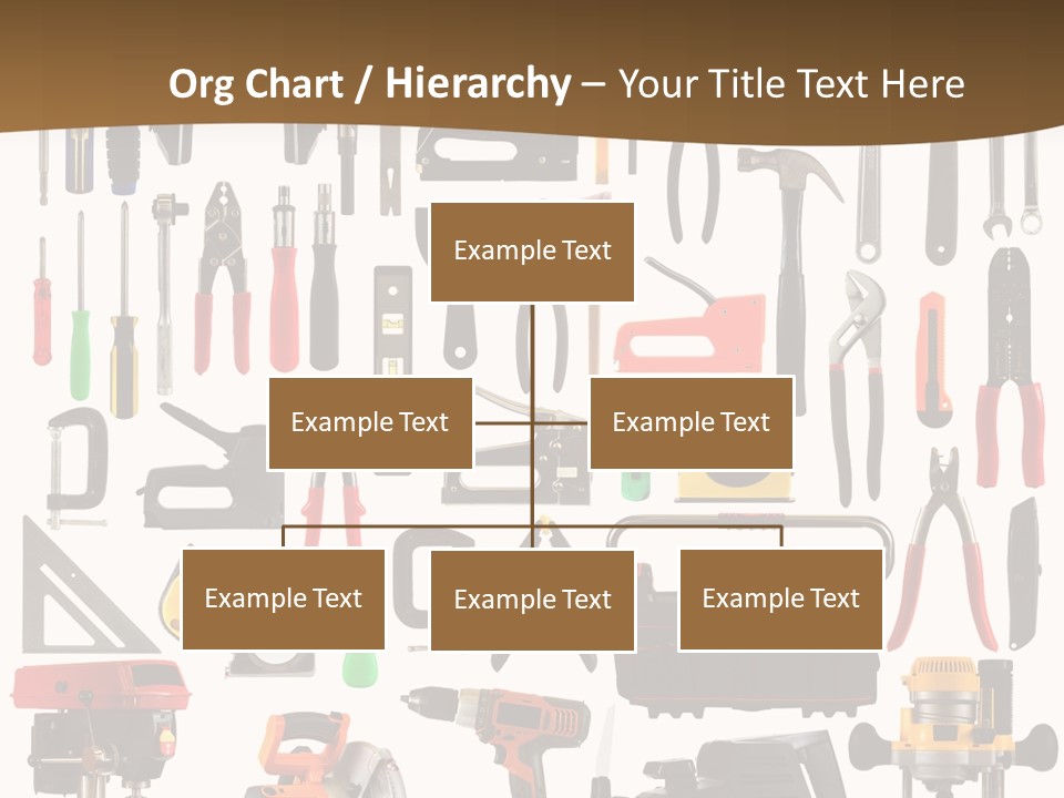 Spade Bit Collage Adjustable Wrench PowerPoint Template