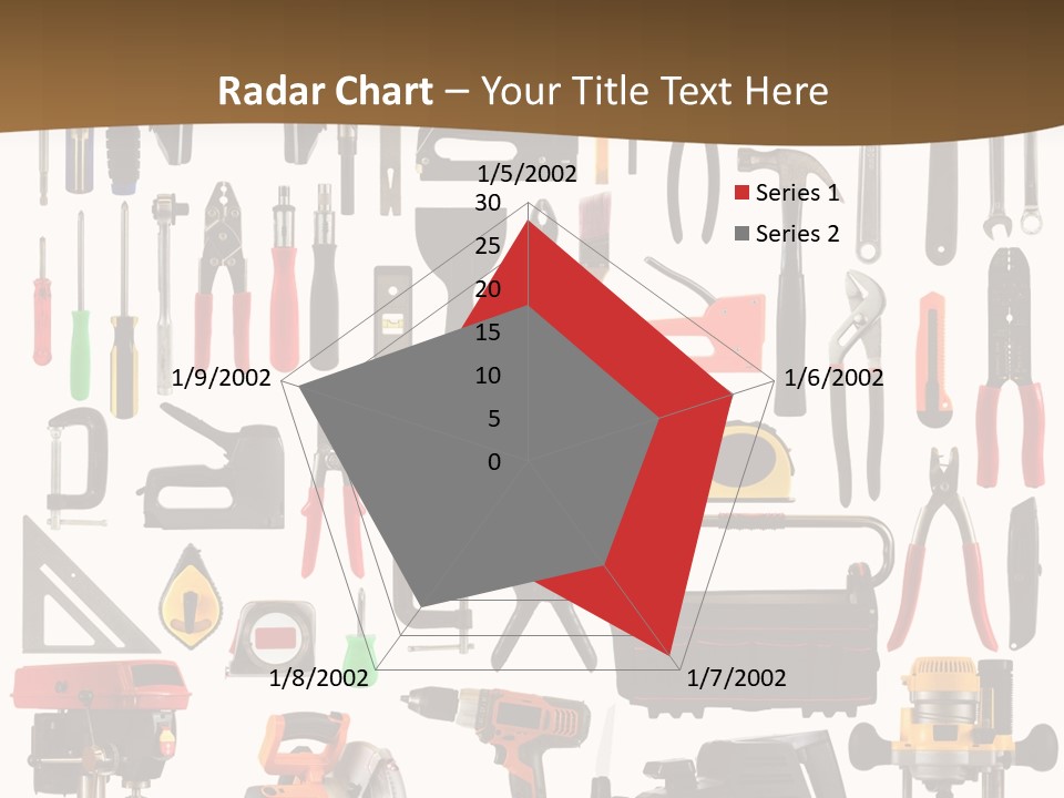 Spade Bit Collage Adjustable Wrench PowerPoint Template