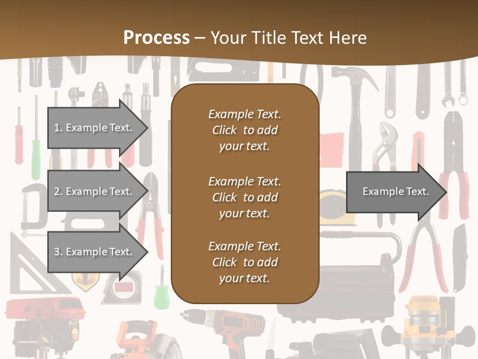 Spade Bit Collage Adjustable Wrench PowerPoint Template