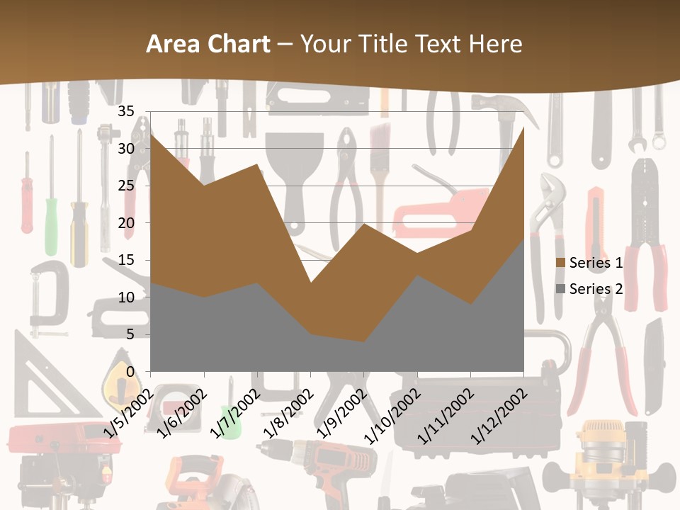Spade Bit Collage Adjustable Wrench PowerPoint Template