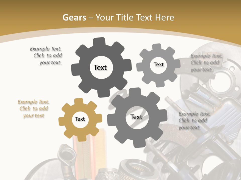 Felga Moto Pojazdy PowerPoint Template