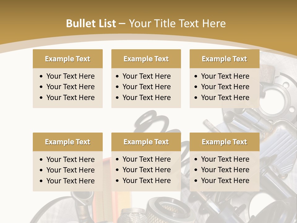 Felga Moto Pojazdy PowerPoint Template