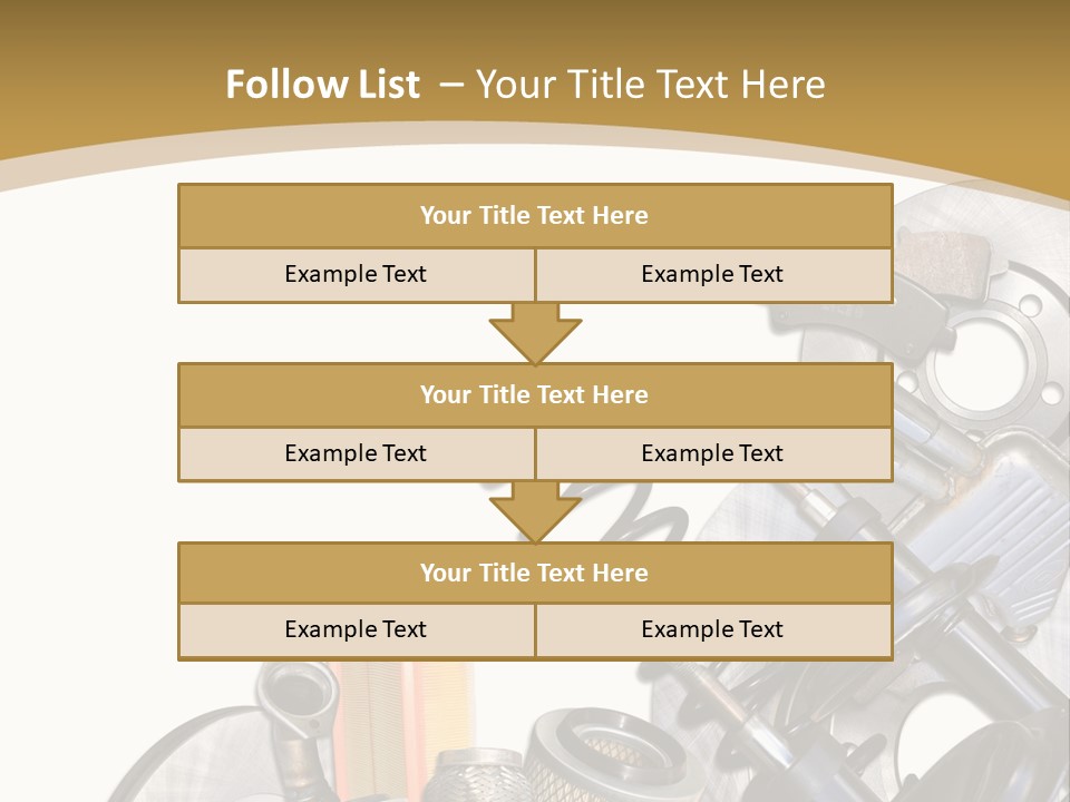 Felga Moto Pojazdy PowerPoint Template