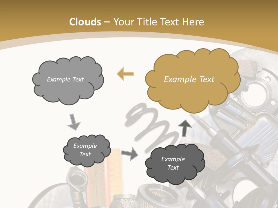 Felga Moto Pojazdy PowerPoint Template