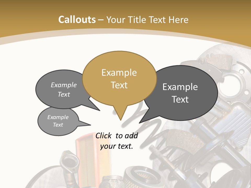 Felga Moto Pojazdy PowerPoint Template
