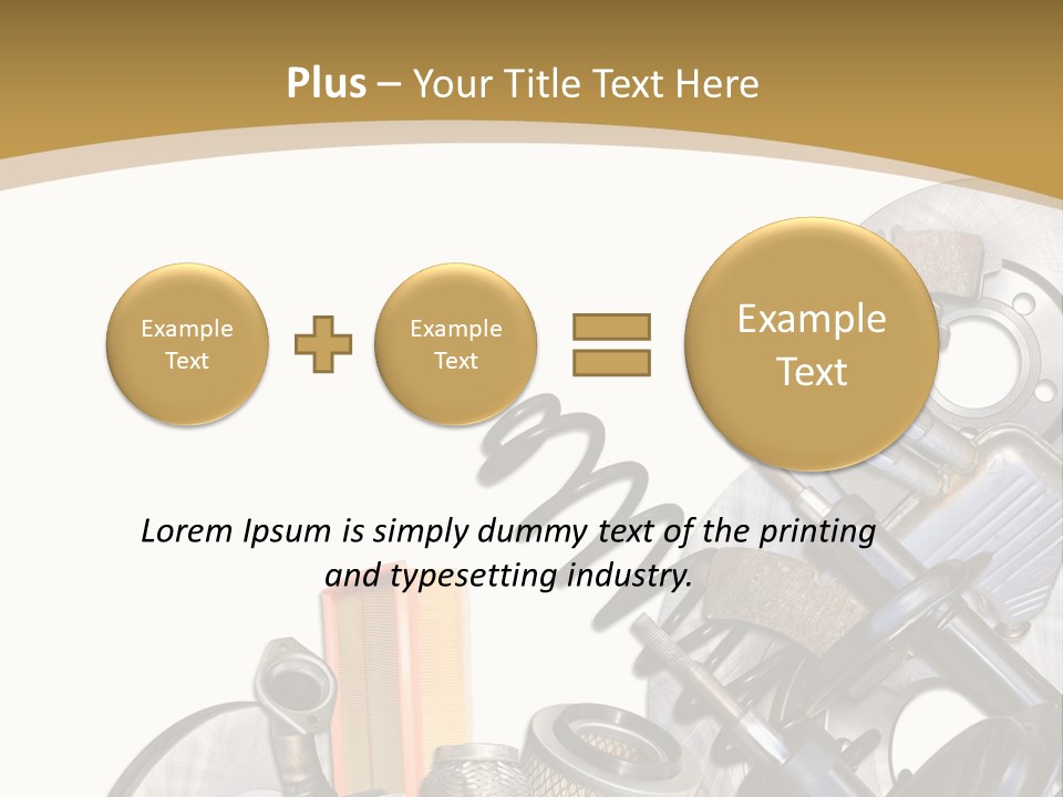 Felga Moto Pojazdy PowerPoint Template