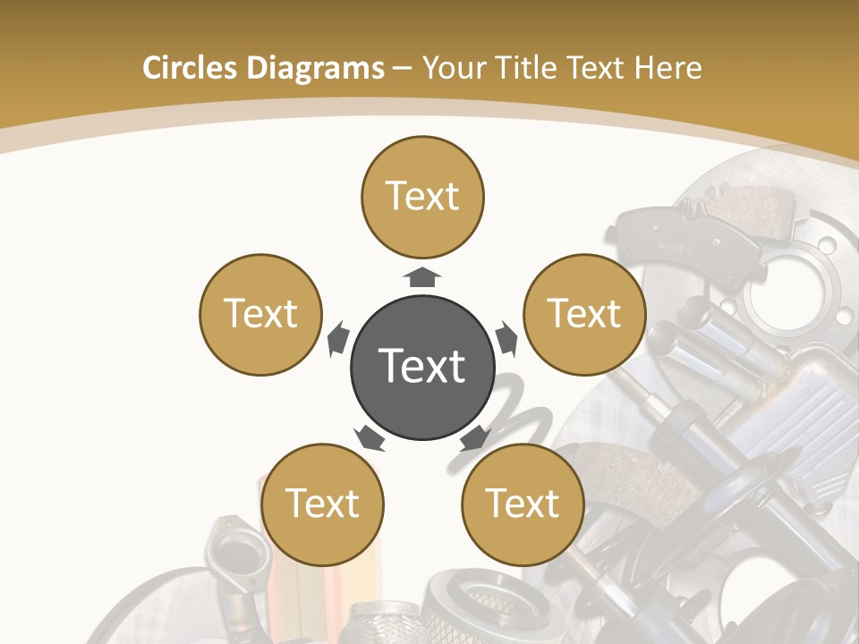 Felga Moto Pojazdy PowerPoint Template