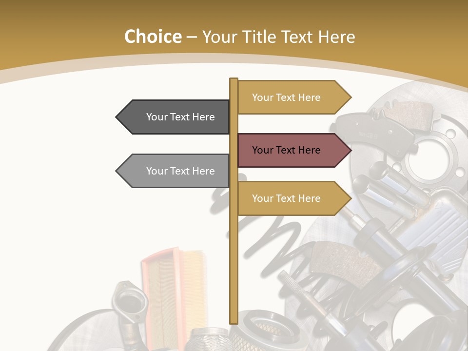 Felga Moto Pojazdy PowerPoint Template