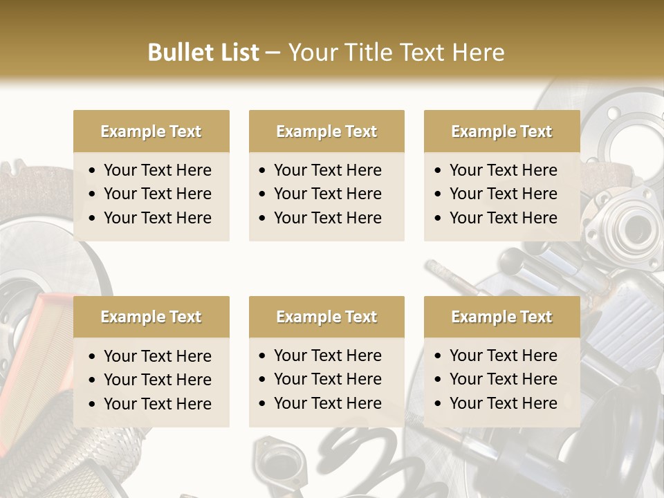 Motoryzacja Moto Transport PowerPoint Template