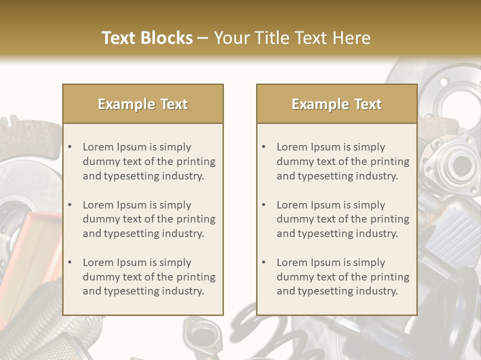 Motoryzacja Moto Transport PowerPoint Template