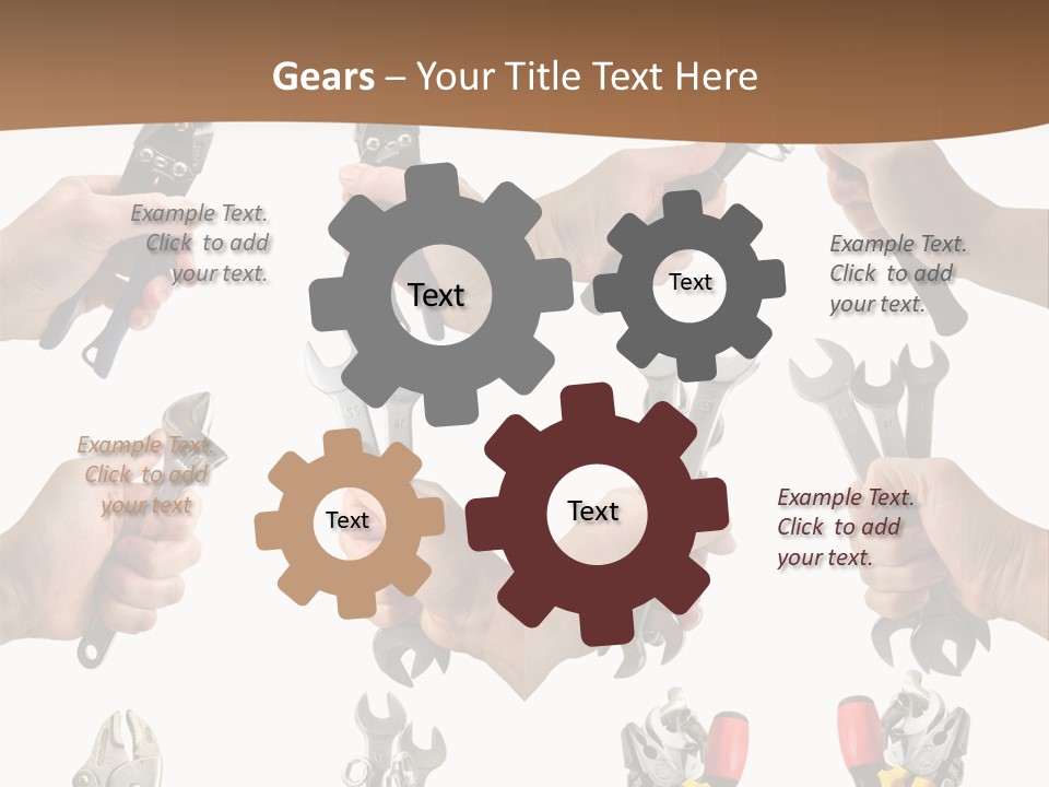 Klucze Opony Karoseria PowerPoint Template