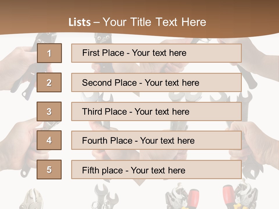 Klucze Opony Karoseria PowerPoint Template