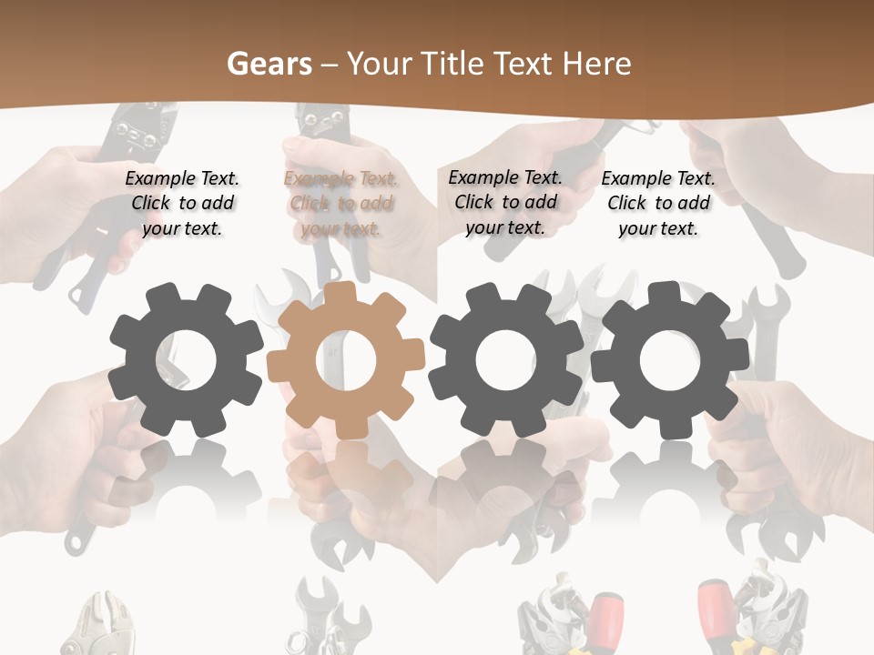 Klucze Opony Karoseria PowerPoint Template