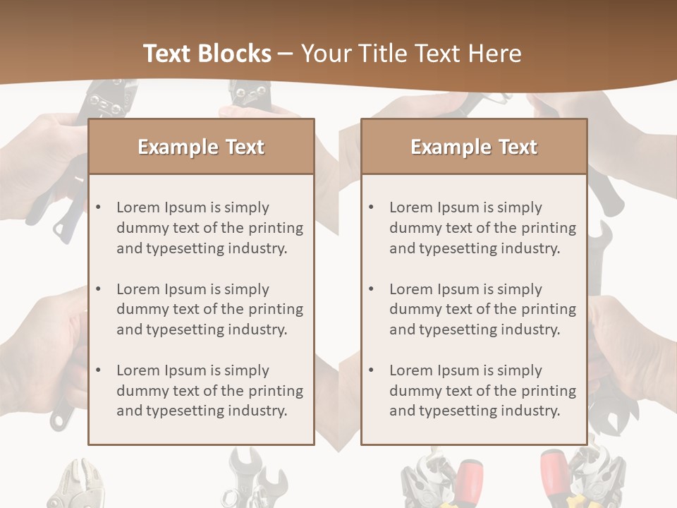 Klucze Opony Karoseria PowerPoint Template