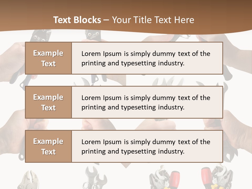 Klucze Opony Karoseria PowerPoint Template