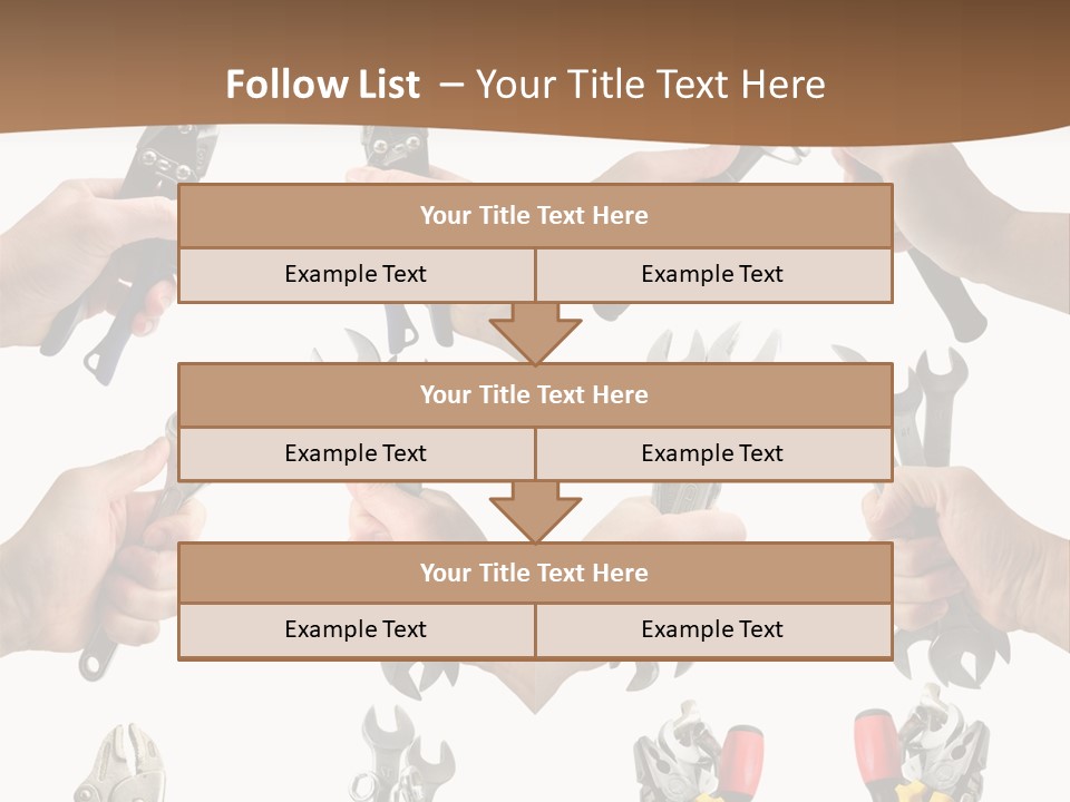 Klucze Opony Karoseria PowerPoint Template