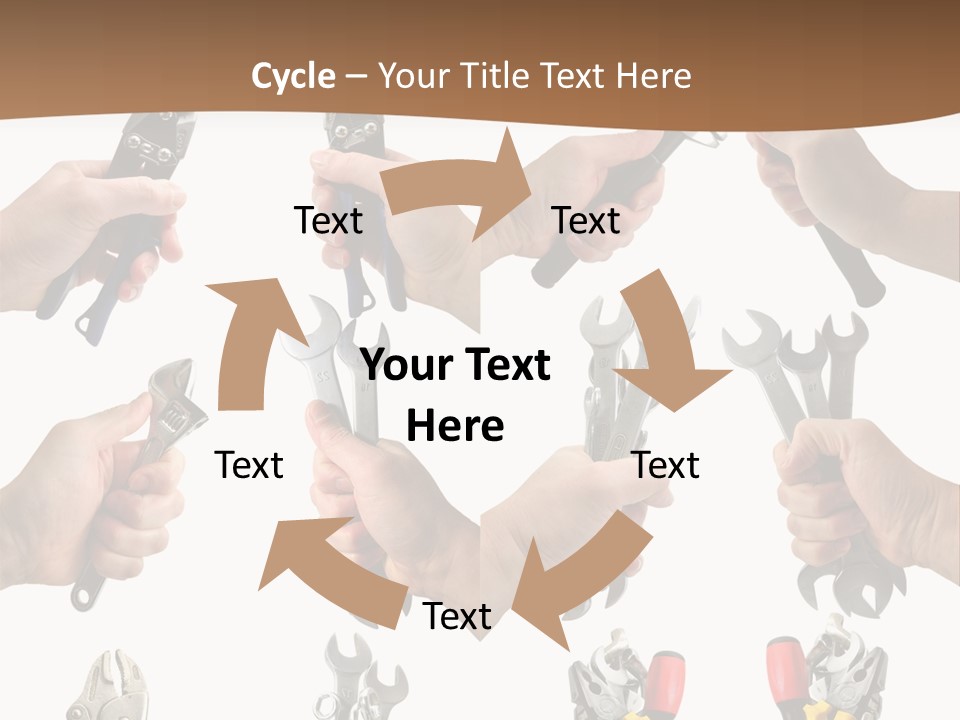 Klucze Opony Karoseria PowerPoint Template