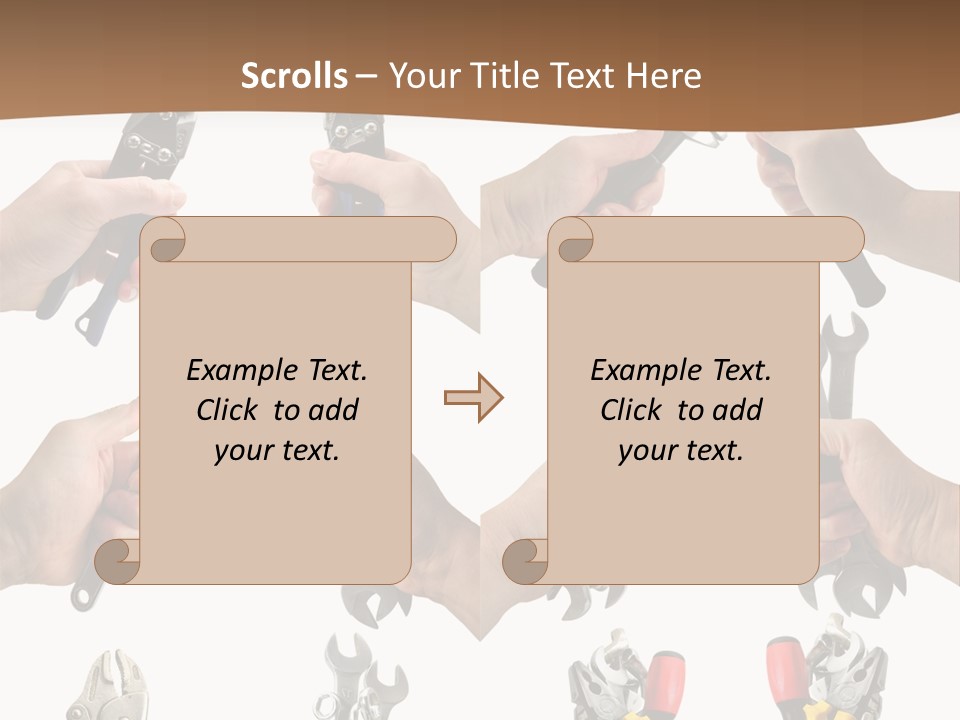 Klucze Opony Karoseria PowerPoint Template