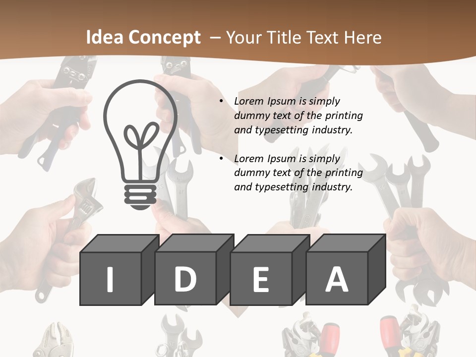 Klucze Opony Karoseria PowerPoint Template