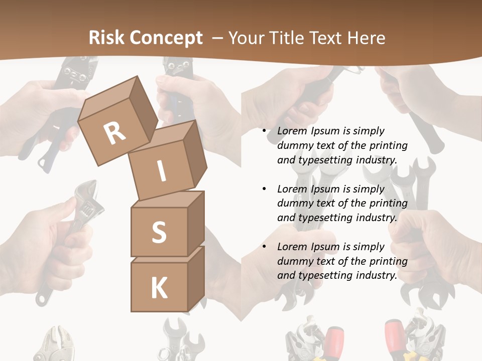 Klucze Opony Karoseria PowerPoint Template