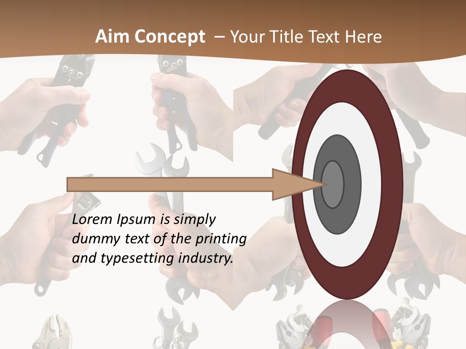 Klucze Opony Karoseria PowerPoint Template