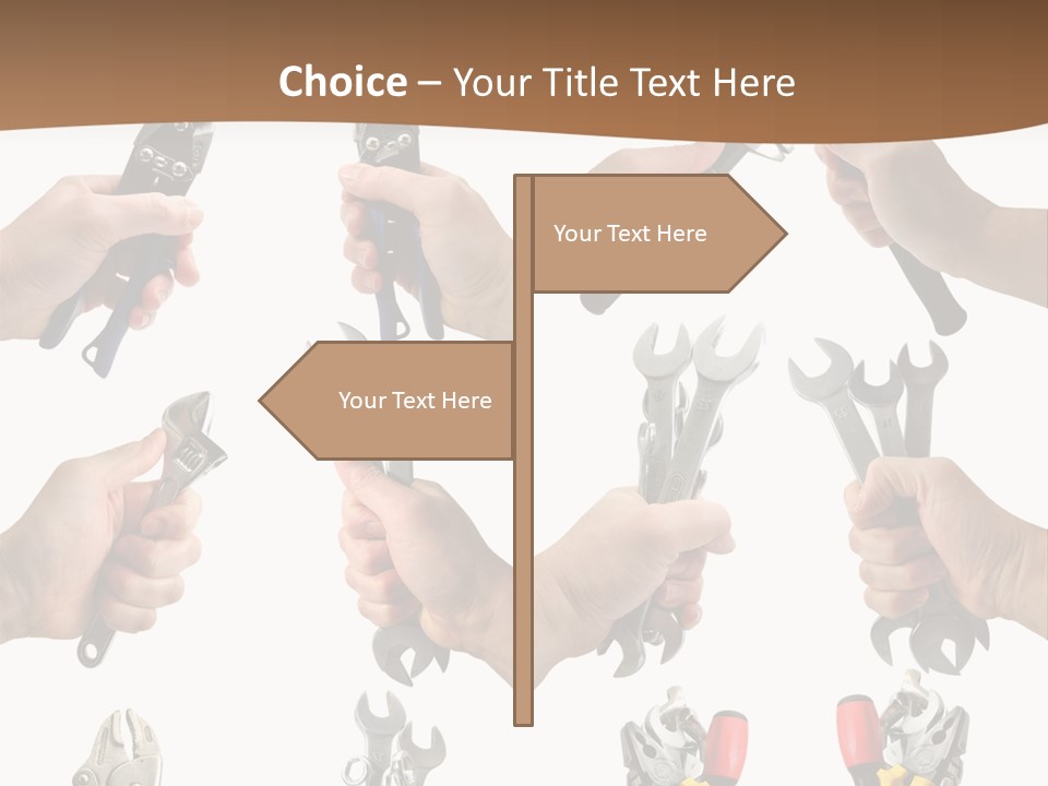 Klucze Opony Karoseria PowerPoint Template