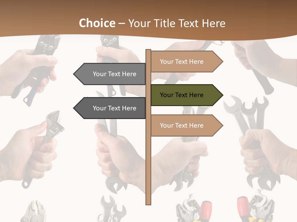 Klucze Opony Karoseria PowerPoint Template
