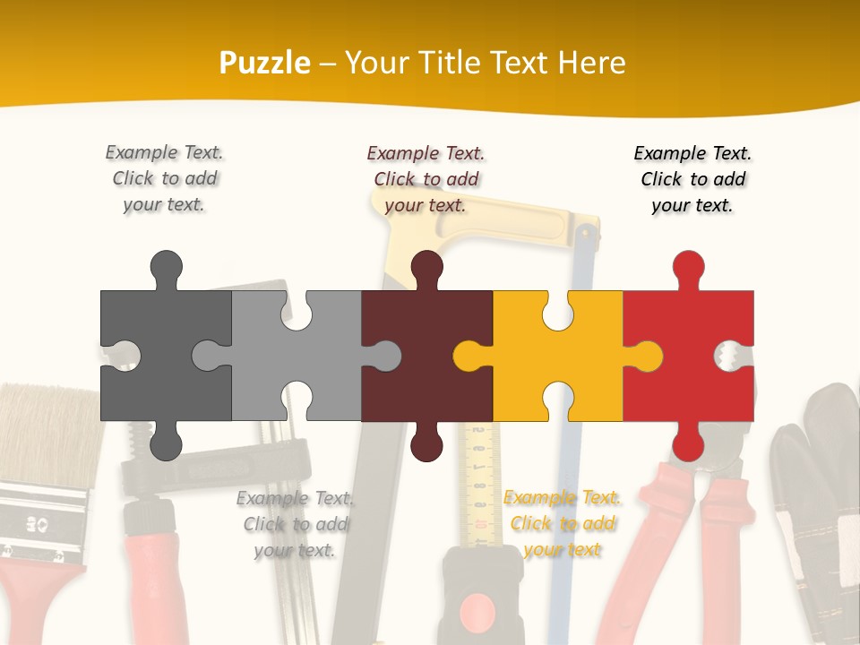 Rollmeter Satz Haus PowerPoint Template