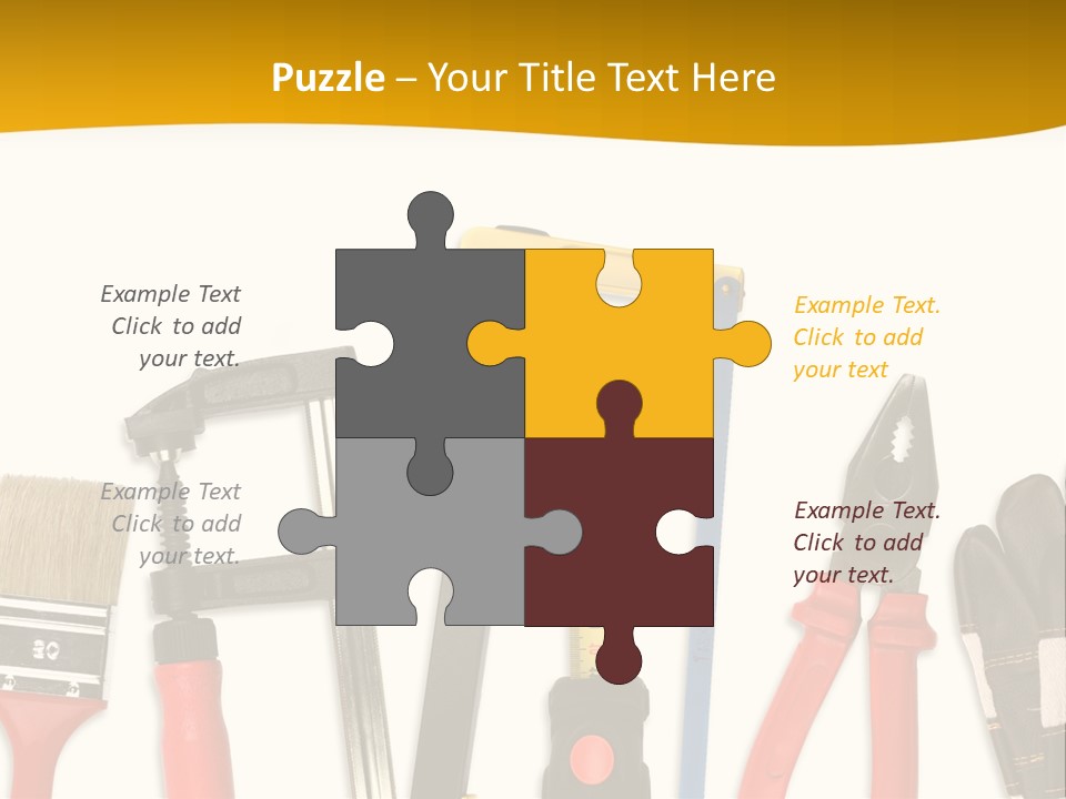 Rollmeter Satz Haus PowerPoint Template