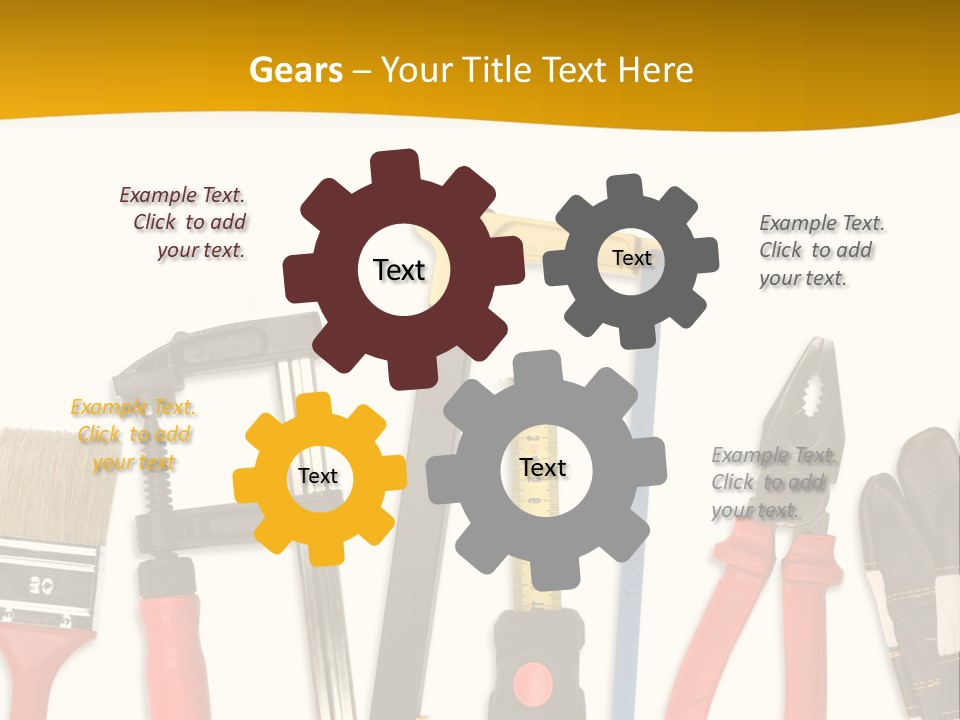 Rollmeter Satz Haus PowerPoint Template