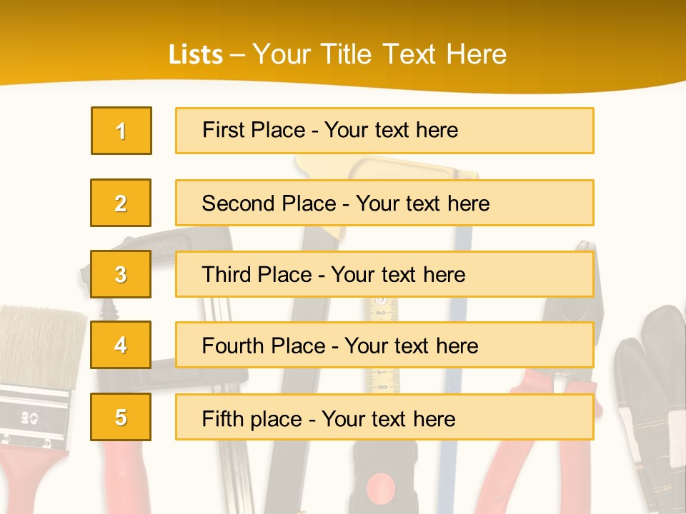 Rollmeter Satz Haus PowerPoint Template