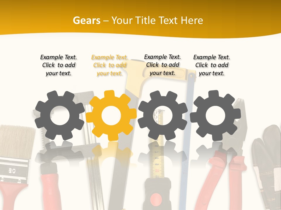 Rollmeter Satz Haus PowerPoint Template