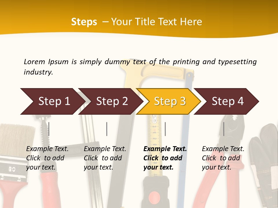 Rollmeter Satz Haus PowerPoint Template