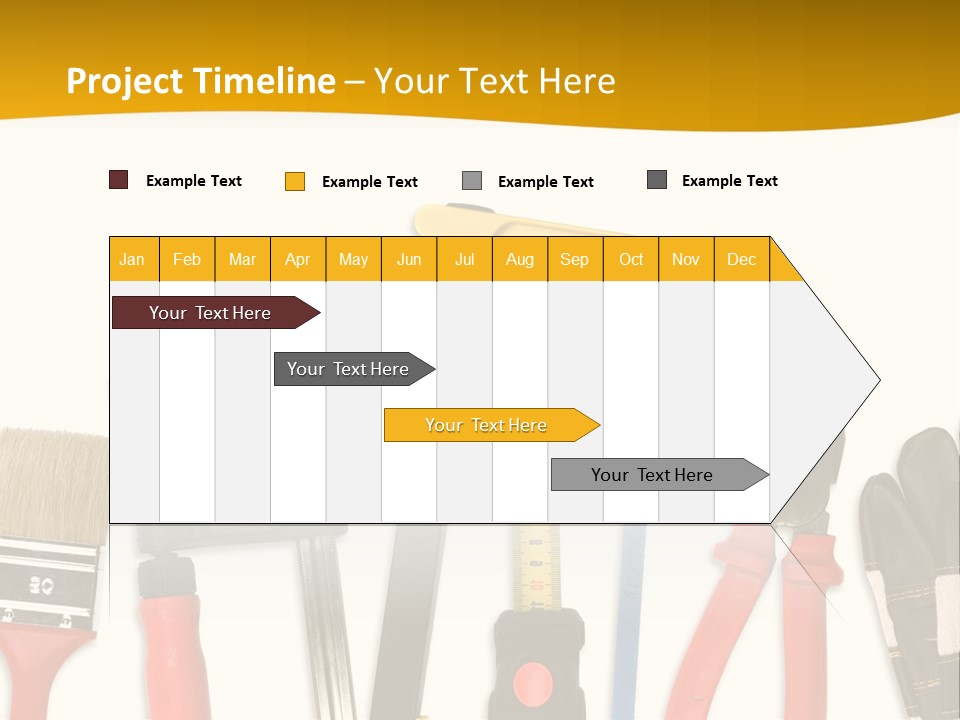Rollmeter Satz Haus PowerPoint Template