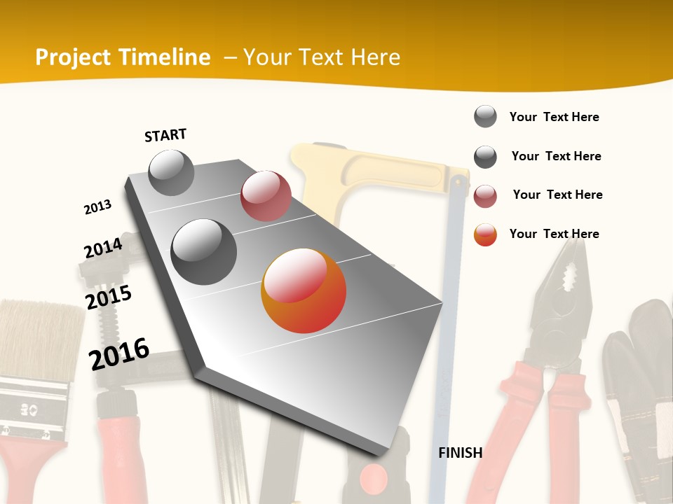 Rollmeter Satz Haus PowerPoint Template