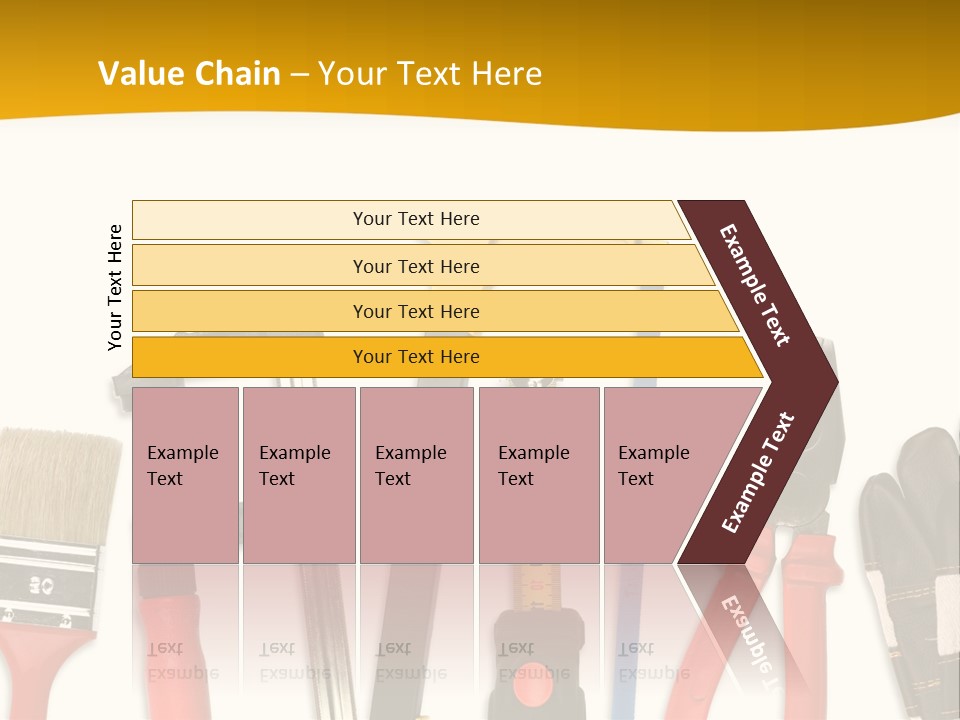 Rollmeter Satz Haus PowerPoint Template