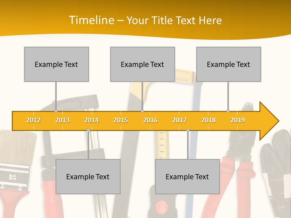 Rollmeter Satz Haus PowerPoint Template