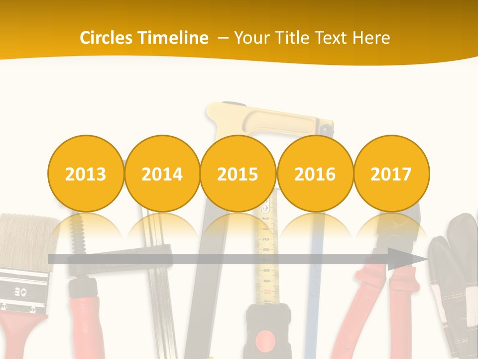 Rollmeter Satz Haus PowerPoint Template