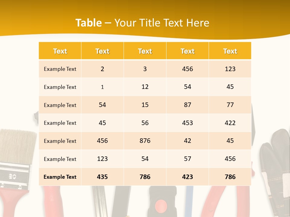 Rollmeter Satz Haus PowerPoint Template