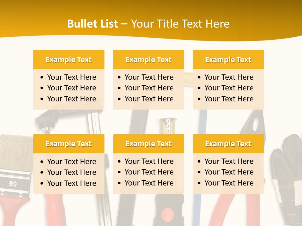 Rollmeter Satz Haus PowerPoint Template