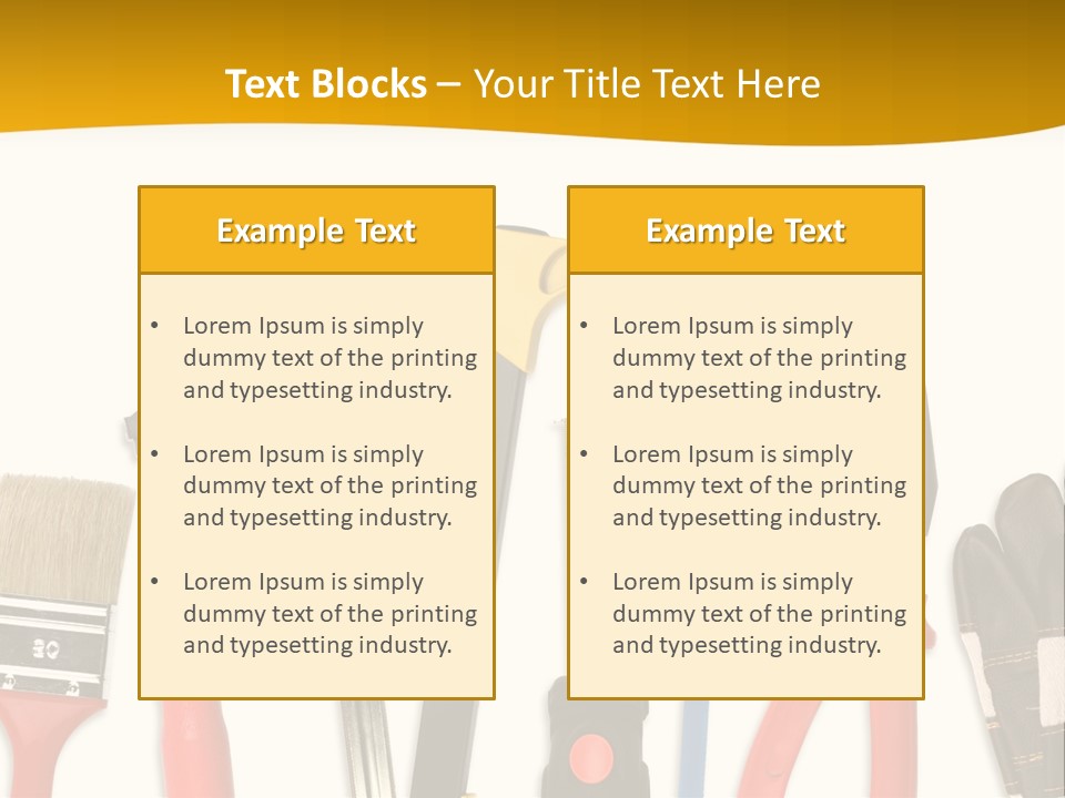 Rollmeter Satz Haus PowerPoint Template