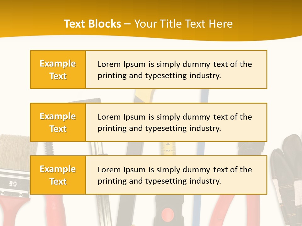 Rollmeter Satz Haus PowerPoint Template