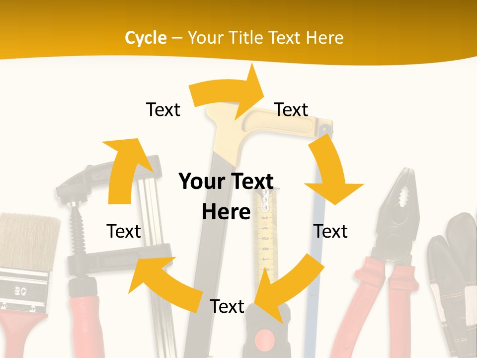 Rollmeter Satz Haus PowerPoint Template